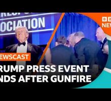 Inside the White House Correspondents' Dinner where shots were fired | BBC News