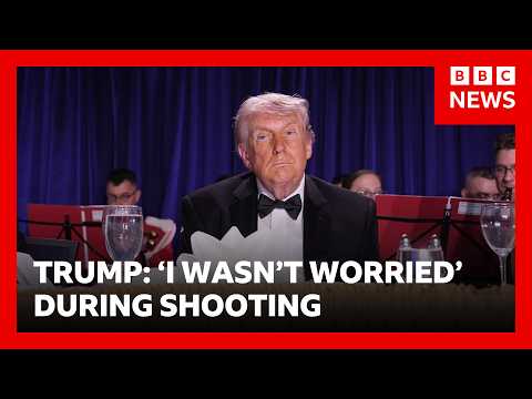 Trump says he ‘wasn’t worried’ during shooting, with suspect due to appear in court | BBC News
