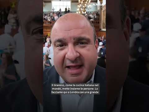 A Londra un tiramisu’ da guinness, lungo oltre 440 metri #ansa #news