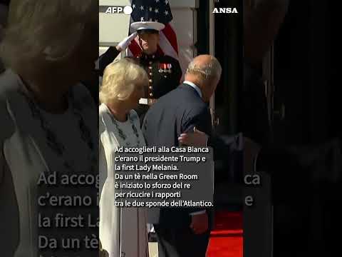 Tra te’ e diplomazia, l’arrivo dei reali inglesi alla corte di Trump #ansa #news