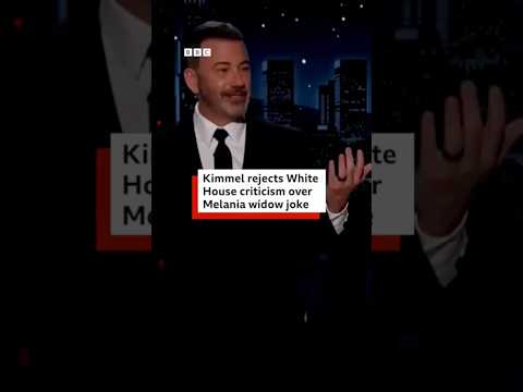 Jimmy Kimmel rejects White House criticism over Melania Trump widow joke. #BBCNews