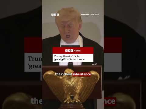 US President Donald Trump thanks UK for ‘great gift’ of inheritance. #RoyalFamily #BBCNews