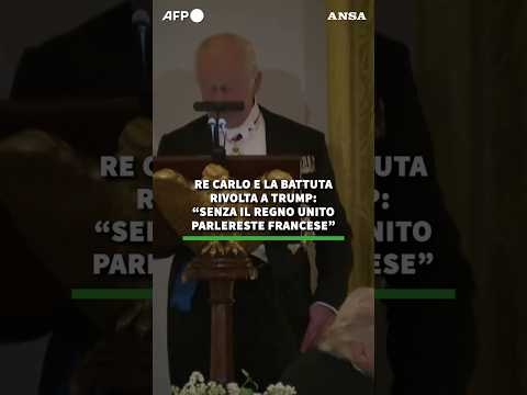 Re Carlo provoca Trump: “Se non fosse per noi l’America parlerebbe francese” #ansa #news