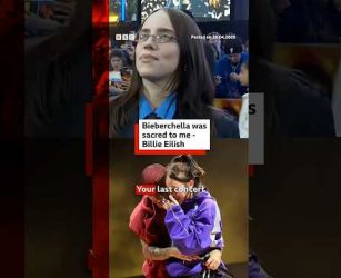 Bieberchella was sacred to me, says Billie Eilish. #Coachella #JustinBieber #BBCNews