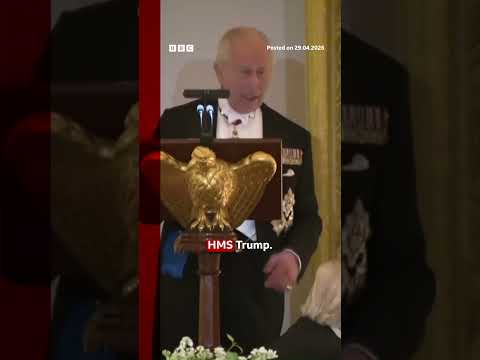 King Charles gifts US president WW2 submarine bell from ‘HMS Trump’. #DonaldTrump #BBCNews