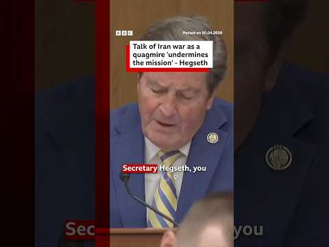Pete Hegseth spars with US lawmaker over war during hearing #BBCNews