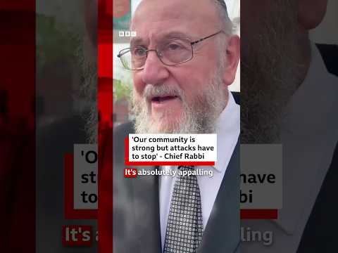 UK&rsquo;s chief rabbi: Our community is strong but attacks have to stop. #London #GoldersGreen #BBCNews