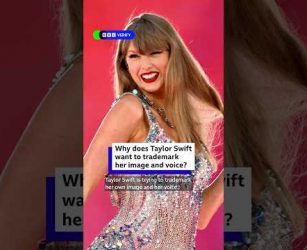 Why does Taylor Swift want to trademark her image and voice?  #Shorts #BBCNews