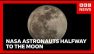 Artemis II crew see first glimpse of far side of Moon | BBC News