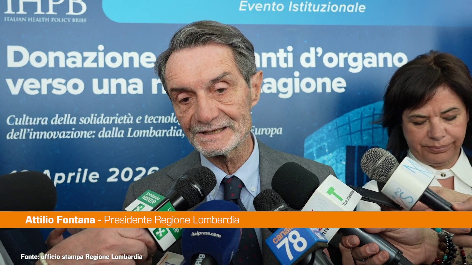 Fontana &ldquo;Sanit&agrave; lombarda eccellenza ma riforma necessaria&rdquo;