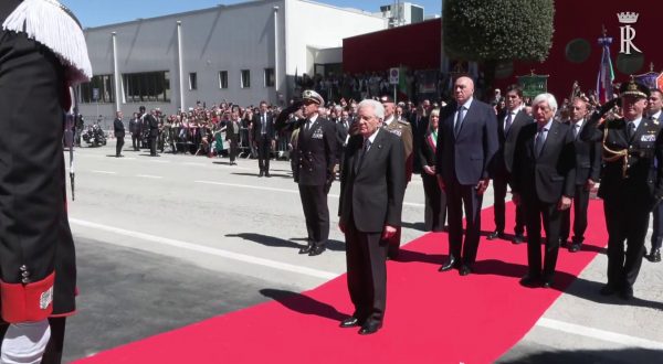 25 aprile, Mattarella al Monumento ai Caduti di San Severino Marche