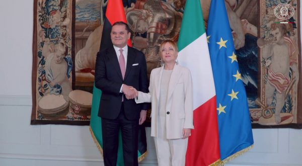 Meloni incontra il primo ministro del Governo di Unità Nazionale libico