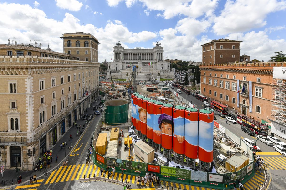Webuild, nuova opera &ldquo;MURALES&rdquo; per la stazione Venezia della Metro C di Roma