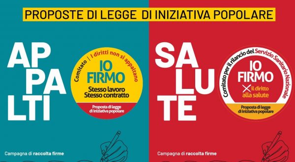 Sanità e appalti, la Cgil chiede una firma per il cambiamento
