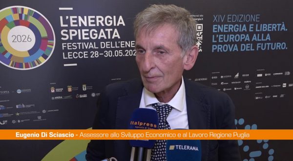 Energia, Di Sciascio “La Regione Puglia farà la sua parte”