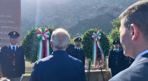 Piantedosi e Pisani rendono omaggio alle vittime della strage di Capaci