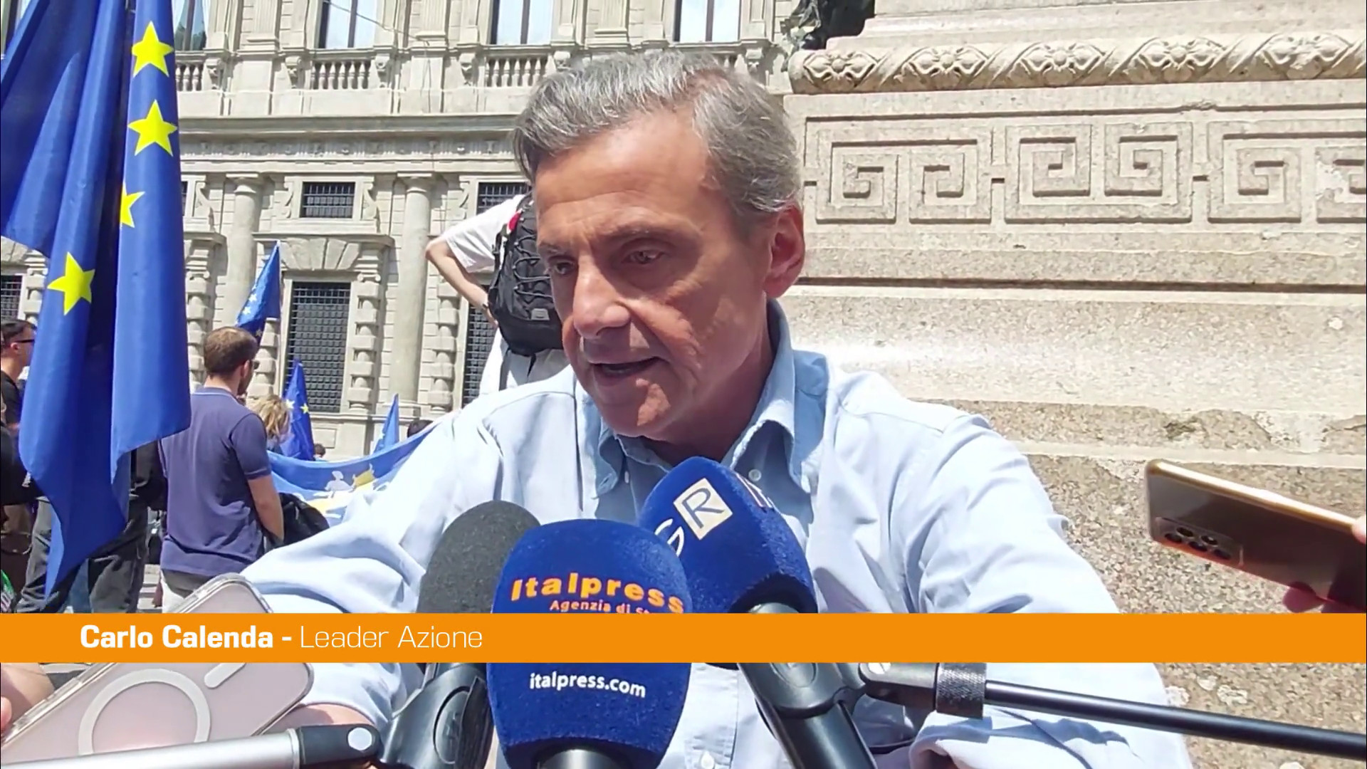 Calenda "Nascita Stati Uniti d'Europa nel giro di 5 anni o diventeremo vassalli"