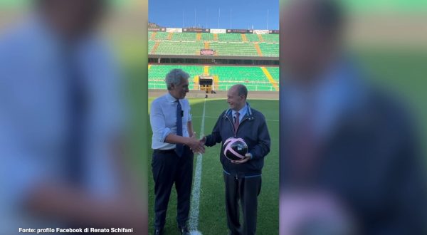 Calcio, Schifani “Manteniamo impegno, Palermo avrà stadio moderno e funzionale”