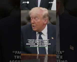Trump esorta l'Iran: "Faccia la cosa giusta" #ansa #news