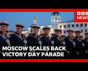 Moscow scales back Victory Day parade as Zelensky warns world leaders | BBC News