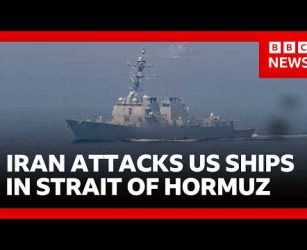 Iran and US exchange fire in strait of Hormuz - Iran accuses US of violating ceasefire | BBC News