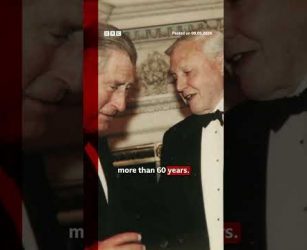 King Charles's birthday message to Sir David Attenborough. #BBCNews