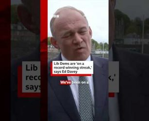 Lib Dems are 'on a record winning streak,' says leader Ed Davey. #BBCNews
