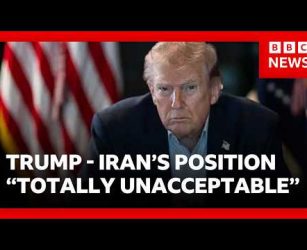 Trump calls Iran&rsquo;s response to his peace plan &ldquo;totally unacceptable&rdquo; | BBC News