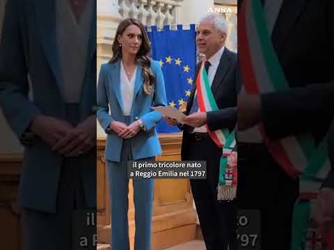 Reggio Emilia in festa per l’arrivo di Kate: l’abbraccio ai bambini fuori dal Municipio #ansa #news