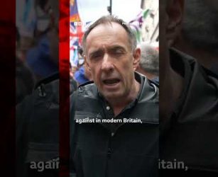 People 'feel like they've been left behind' at Unite the Kingdom rally. #Protest #UK #BBCNews