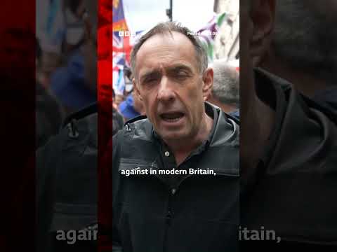 People 'feel like they've been left behind' at Unite the Kingdom rally. #Protest #UK #BBCNews