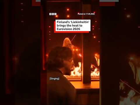 Finland's &lsquo;Liekinheitin&rsquo; brings the heat to Eurovision 2026. #BBCNews