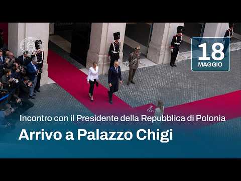 Il Presidente Meloni riceve il Presidente della Repubblica di Polonia
