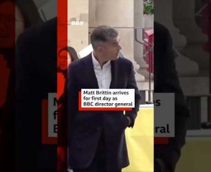 Matt Brittin arrives for first day as BBC director general. #BBC #DirectorGeneral #BBCNews