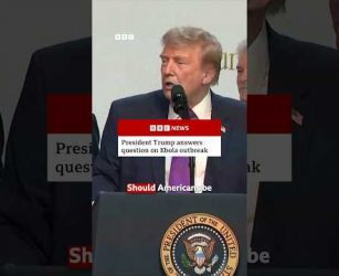 &ldquo;I&rsquo;m concerned about everything,&rdquo; US President Donald Trump said on Ebola outbreak. #Ebola #BBCNews