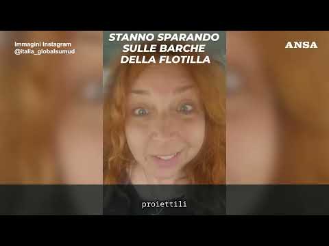 Flotilla: "Spari di Israele su 6 barche, una e' italiana"#ansa #news