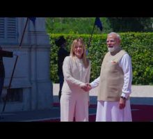 Incontro Meloni - Modi: l'arrivo a Villa Doria Pamphilj