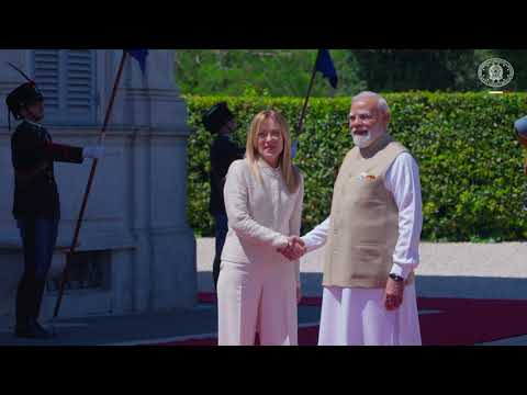 Incontro Meloni - Modi: l'arrivo a Villa Doria Pamphilj