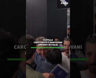 Flotilla, Carotenuto e Mantovani arrivati in Italia #ansa#news