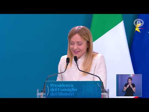 Dichiarazioni congiunte alla stampa Meloni - Modi (LIS)