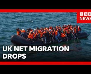 UK net migration down 48% year on year | BBC News