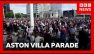 Aston Villa fans line streets as team set for Europa League victory parade | BBC News