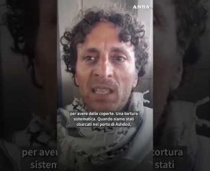 Flotilla, Sergi: "Torture psicologiche e fisiche e ministro Ben-gvir era li'" #ansa #news