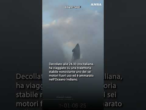 Concluso con successo il primo test in volo della Starship V3 di Musk #ansa #news