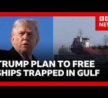 Trump says US will free ships stranded in strait of Hormuz&nbsp;| BBC News