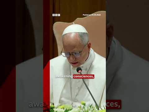 Pop Leo warns AI 'needs to be disarmed'. #PopeLeo #AI #BBCNews