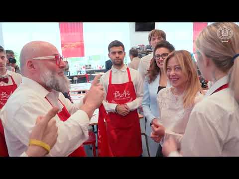 Visita del Presidente Meloni al ristorante PizzAut di Monza