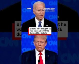 Jill Biden says she thought husband was having a stroke during 2024 debate. #JoeBiden #BBCNews