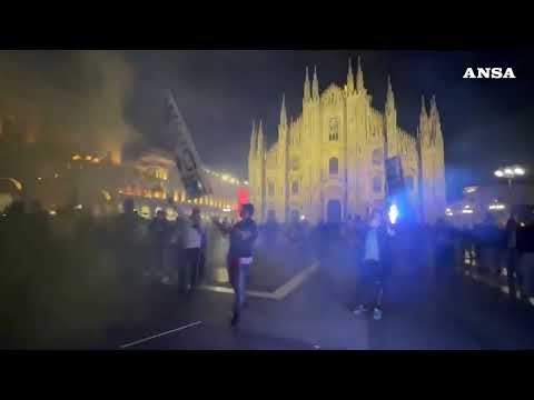 Inter campione d'Italia, festa a Milano #ansa #news