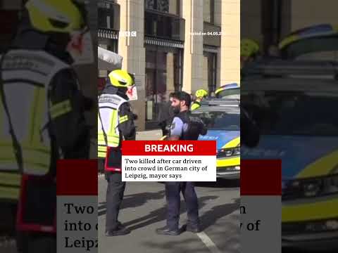Two killed and many injured after car driven into crowd in German city of Leipzig. #Germany #BBCNews